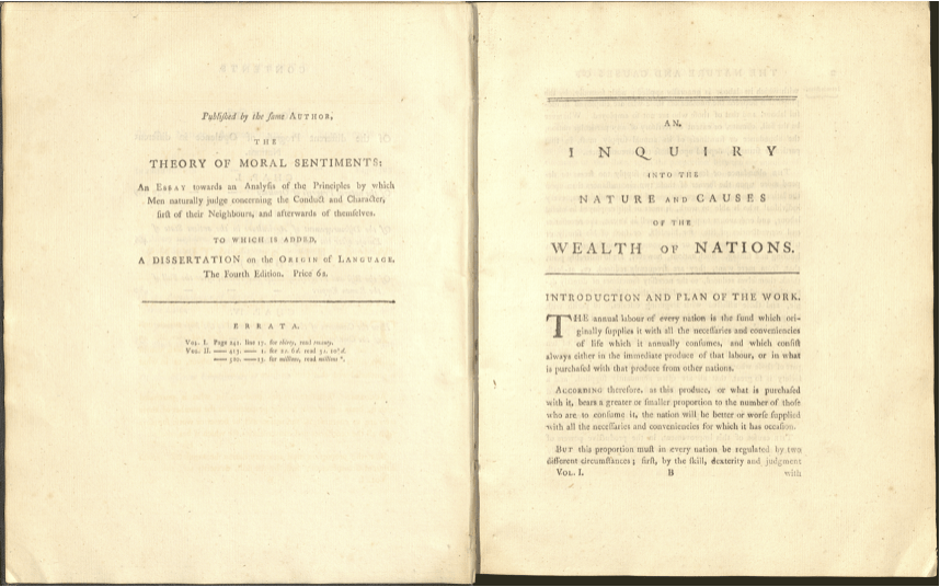 Picture of text from The Wealth of Nations