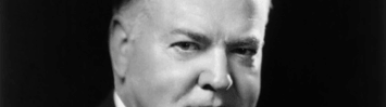 A photograph of Herbert Hoover