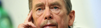 A photographic portrait of Vaclav Havel.
