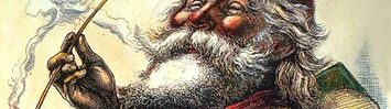  Portrait of Santa Claus by Thomas Nast, Published in Harper's Weekly, 1881