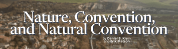 Nature, Convention, & Natural Convention